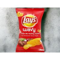 China Lay's Wavy Snack Manhattan Steak Flavor- Bulk Case of 160 Packs (30g Each) for Wholesale and Retail factory