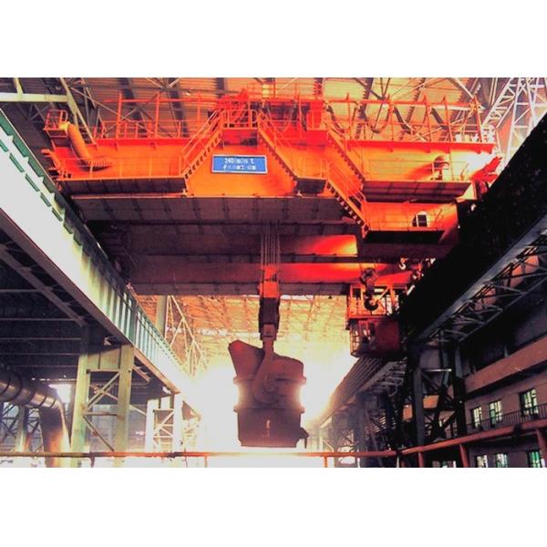 Quality QDY Metallurgy Steel Mill Overhead Cranes 320t Double Hook Ladle Handling Crane for sale