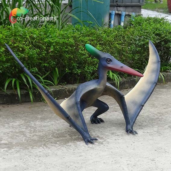 Quality Museum Display Fiberglass Animatronic Dinosaur Resin Quetzalcoatlus Model 220vac for sale
