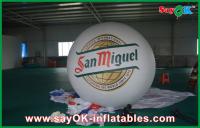 China Advertising White 2M Inflatable Balloon Helium Blimp Balloon 0.18mm PVC factory