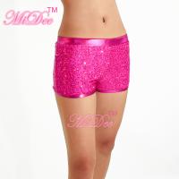 China Metallic Edged Hip Hop Dance Costumes Gym Colored Sequin Dance Shorts For Stage Performance factory