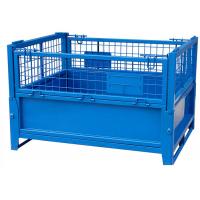 Quality ODM Collapsible Pallet Cage Box Stillage Bin Powder Coated for sale