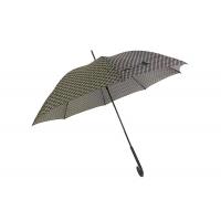 Quality Fiberglass Auto Open Stick Umbrella Firm Grip Windproof Frame Brownness for sale