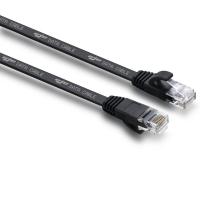 Quality Qualified UTP CCA RJ45 Cat5e Cable 24AWG Cat 5e Patch Cable Black for sale