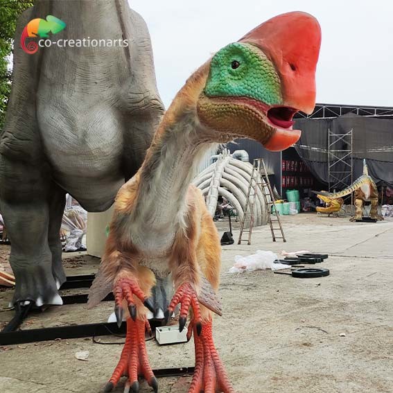 Quality Oviraptor Model Realistic Animatronic Dinosaur Artificial Dinosaur Sun Resistant for sale