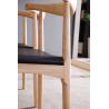 China Modern Ash Wood Nordic Design Leather European Dining Chair factory