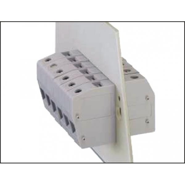 Quality Screw M5 Terminal Block Connector Through Wall 100A / 600V 12.1mm Element Width for sale