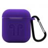 China Protective Charging Case Cover For Air Pods Portable Soft Silicone Skin cover case with Carabiner Keychain for Apple Air factory