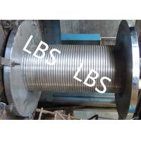 China Customized LBS Groove Wire Rope Drum With High Speed Rope Wheel factory
