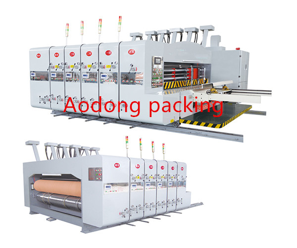 China Corrugated Flexo Printing Slotting Die Cutting Machine Low Noise for sale