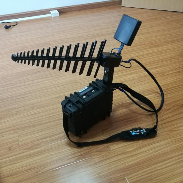 Quality UAV Drone Radio Frequency Jammer , Jamming Device For Drones 10W RF Power for sale