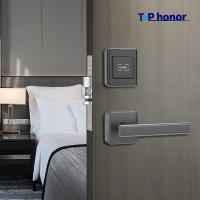 Quality Aluminium Alloy Hotel Smart Locks RFID Swipe Card Access Room Handle Door Lock for sale