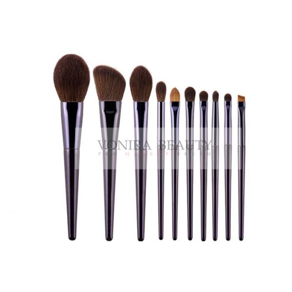 Quality Cruelty Free Vegan Synthetic Hair Cosmetic Brush Kit 10Pcs For Makeup Starter for sale