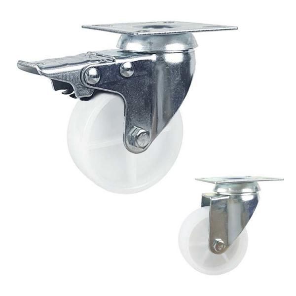 Quality 35kg Loading 65mm Light Duty Swivel Casters With Plain Bearing for sale