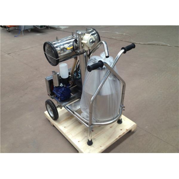 Quality Single Bucket Sheep Mobile Milking Machine With 25 Liter Stainless Bucket for sale