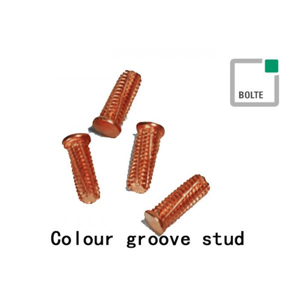Quality Colour Groove Stainless Steel Weld Studs For Short Cycle Stud Welding DIN EN ISO 13918 for sale