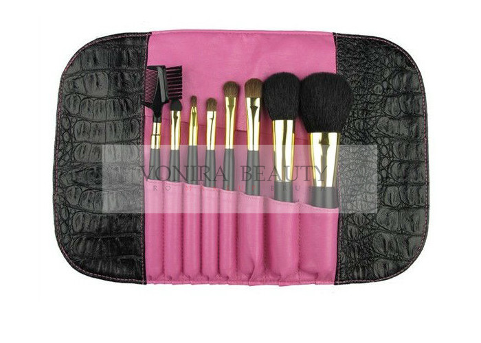 China Luxury Basic Mini Travel Makeup Brush Set with Magnetic Pouch factory