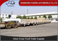 China 100 - 250 Tons Heavy Equipment Lowboy Trailer , Multi Axles Low Bed Trailer factory