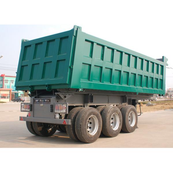 Quality 3 Axle Dump Truck Trailer 26M3 - 30M3 45 Ton Color Customised For Mineral for sale