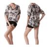 China summer chiffon printed elegant ladies casual tops blouse for women girl Chiffon Dress factory
