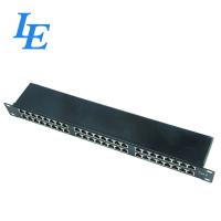 China Iso Approved 48 Port Cat6 Patch Panel , 48 Port Feed Through Patch Panel factory