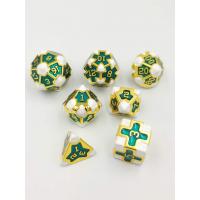 China Baroque 7 Piece Polyhedral Gaming Dice Set Metal Sharp Edge For RPG for sale