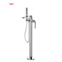 Quality Brass Chrome Freestanding Bathtub Faucets Single Lever Wall Mounted for sale