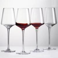 China Retro Clear Crystal Red White Wine Glasses With Stem For Drinking Gifts factory