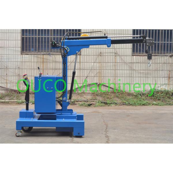 Quality Electric Industry Floor Telescopic Boom Crane Movable For Lifting / Unloading for sale