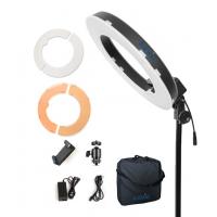 China 12 LED Ring Light 35W 5500K Dimmable with Stand, Plastic Color Filter, Carrying Case for Camera,Smartphone,YouTube factory