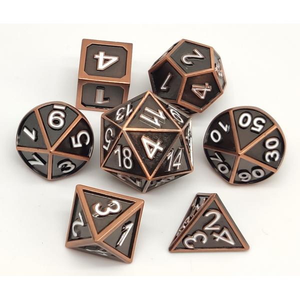 Quality Multipurpose Small Metal Dice , Odorless Mini Polyhedral Dice Set for sale
