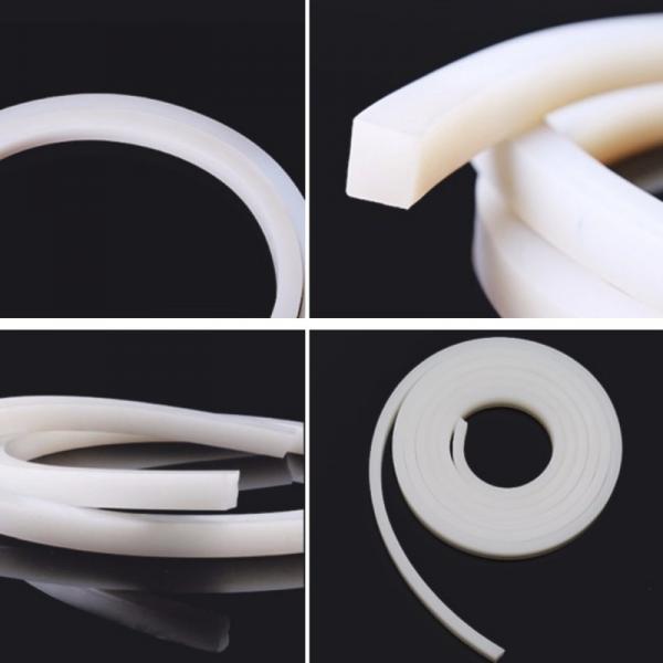 Quality Milky White Flame Retardant Standard Silicone Rubber elastomer 8Mpa Tensile for sale