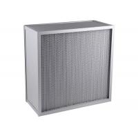 china Commercial Aluminium Foil Separator Deep_Pleat High Efficiency Air Filter H13 H14 Air Conditioning System For Clean Room