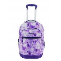 China Zippered Practical Travel Backpack Trolley , Shockproof Backpack With Trolley Wheels factory