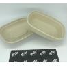 China Sald Bio Rectangle U Shape Sugarcane Tableware Food Container With Transparent Lid factory