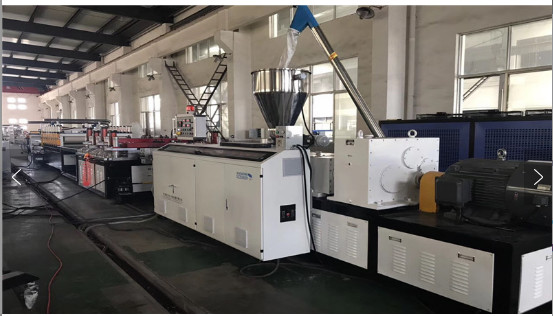 Quality Conical Double Extruder PVC Foam Board Extrusion Line , PVC Foam Board Making Machine for sale