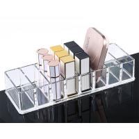 China Clear Acrylic Compact Organizer Blushes Highlighters Eyeshadow Makeup Organizer, 8 Spaces factory