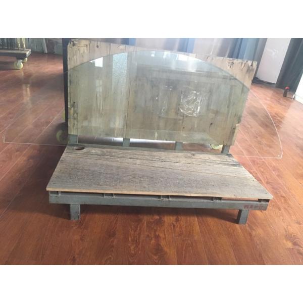 Quality Patterned Toughened Safety Glass Various Thickness Solid Structure Flat Shape for sale