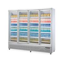 China Commercial Refrigerated Beverage Coolers Glass Door Refrigerator Showcase for sale