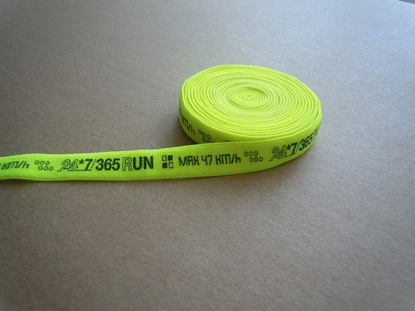 Quality Custom Balck Nylon and Spandex Printed Stretch Neck Tape , Binding Tape for for sale