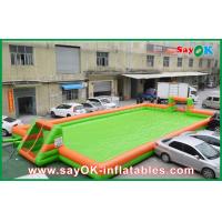 China Inflatable Football Pitch 0.55 PVC Inflatable Sports Games Portable Football Field / Football Pitch factory