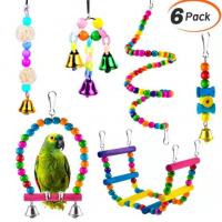 China 5 Packs Swing Chewing Hanging Vocalize Bird Perches Toys factory