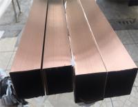 China Gold Rose Gold Stainless Steel Pipe Tube Hairline Finish 201 304 316 For Handrail Balustrade Ceiling Decoration factory
