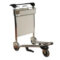 China Aluminum Alloy Functional folding luggage cart Airport Trolley Cart 3 Wheels With Brake factory