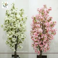 China UVG CHR089 Artificial white cherry blossom trees small bonsai Wedding Centerpieces factory