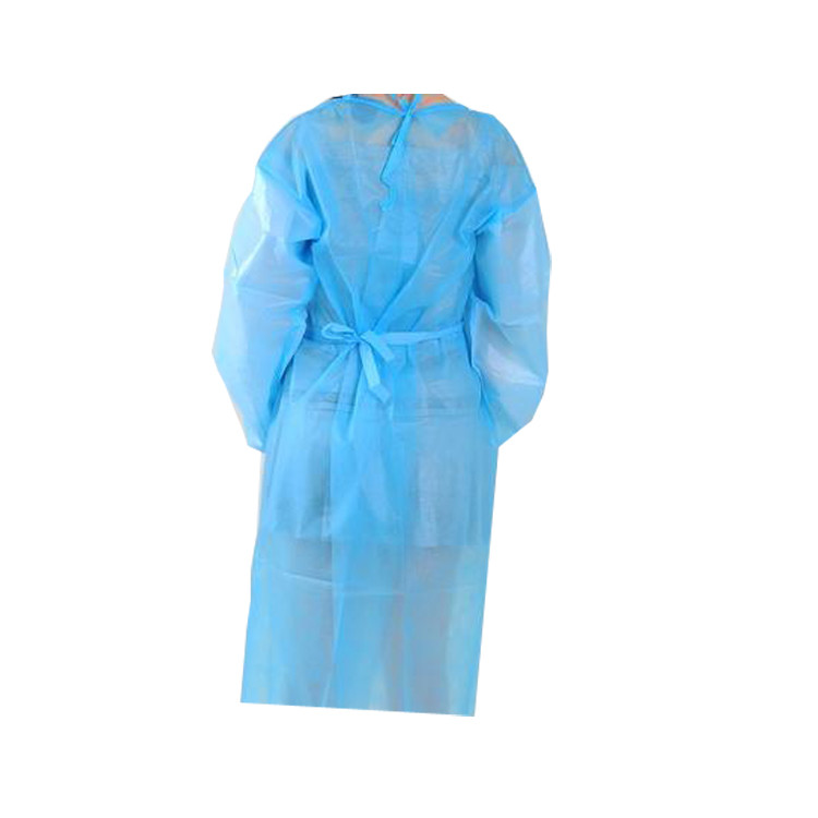 China 120*140CM SMS Surgical Isolation Gowns  with Elastic or kniited Cuff PPE Products factory