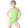 China Cheerful Fringe Top Sequin Shorts Children'S Dance Costumes Tassel Outfits factory