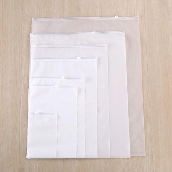 Quality Custom Clear Packaging Bags Frosted Waterproof Zip Lock Plastic Bag For Clothing for sale