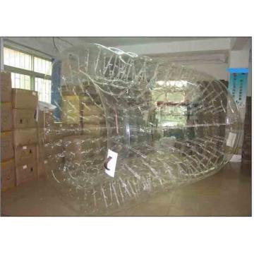 Quality Transparent 1.5m Entrance Dia Inflatable Water Roller Ball For Adults for sale