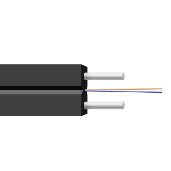 Quality 2 Core LSZH Sheath GJXH FTTH Fiber Optic Cable Single Mode for sale